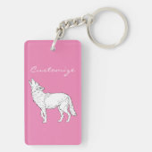Coyote Howling Thunder_Cove Sleutelhanger (achterkant)