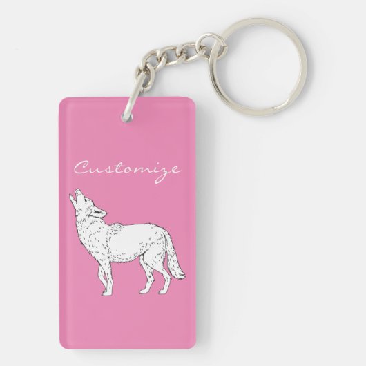 Coyote Howling Thunder_Cove Sleutelhanger (achterkant)