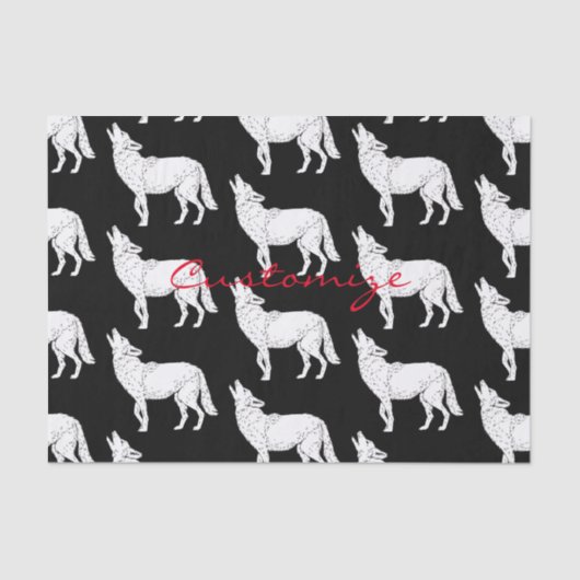 Coyote Howling Thunder_Cove Tissuepapier (Voorkant)