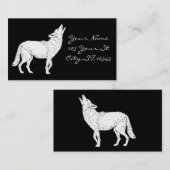Coyote Howling Thunder_Cove Visitekaartje (Voorkant / Achterkant)