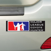 Coyote Hunter™, belangrijke liga Bumpersticker (Op auto)