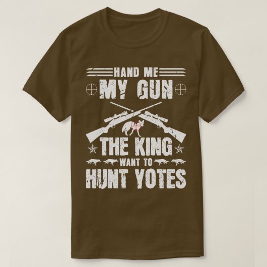 Coyote Hunter wil op coyotes jagen T-shirt (Design voorkant)