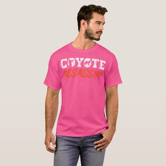Coyote Hunting Coyote Assassin Yote Hunter Coyote T-shirt (Voorkant volledig)