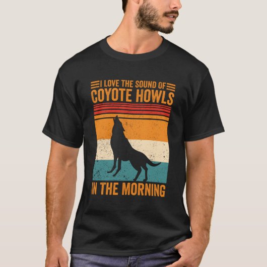 Coyote Hunting Coyote Hunter Yote Het geluid van C T-shirt (Voorkant)