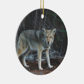 Coyote Hunting Keramisch Ornament (Rechts)