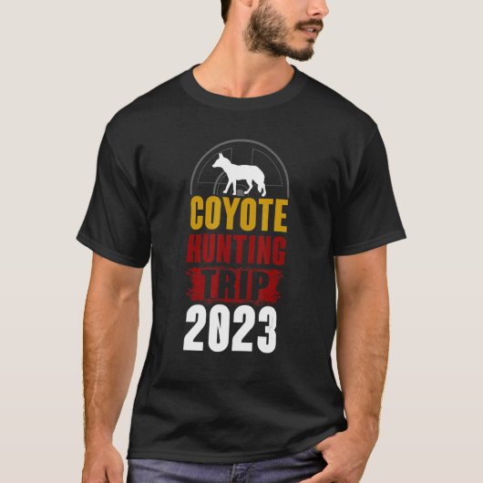 Coyote Hunting Trip 2023 T-shirt (Voorkant)
