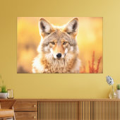 Coyote in natuur canvas afdruk (Insitu (Woonkamer))