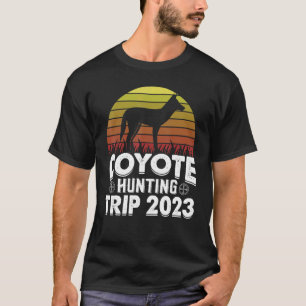 Coyote jacht trip 2023 jacht huilend dier coyot t-shirt