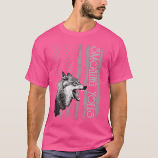 Coyote jagen Usa kleding Amerikaanse vlag Jager Vs T-shirt