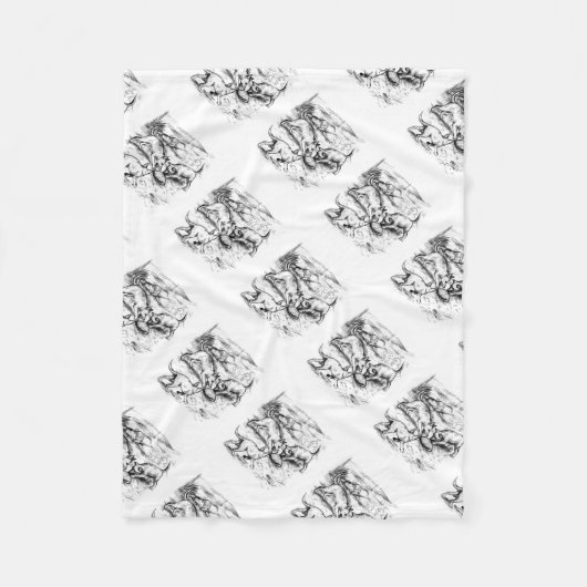 Coyote-jongen Fleece Deken (Voorkant)
