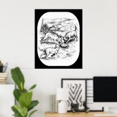 Coyote-jongen Poster (Thuiskantoor)