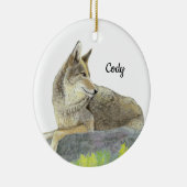 Coyote Keramisch Ornament (Rechts)