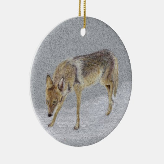 Coyote Keramisch Ornament (Rechts)