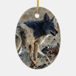 Coyote Keramisch Ornament