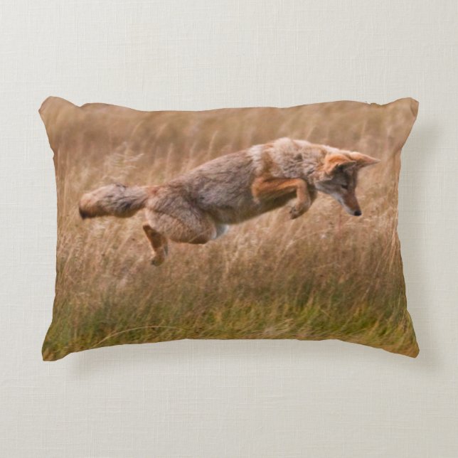 Coyote Leaping - Gibbon Meadows Accent Kussen (Voorkant)