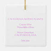 Coyote Mint Keramisch Ornament (Achterkant)