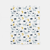 Coyote Moon Fleece Deken (Voorkant)