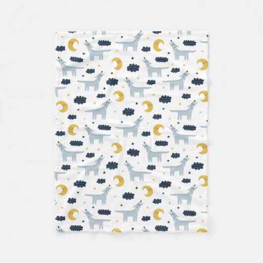 Coyote Moon Fleece Deken (Voorkant)