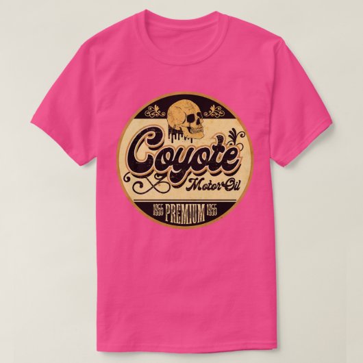 Coyote  oliebord t-shirt (Design voorkant)