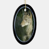 Coyote ovalen keramisch ornament (Rechts)
