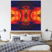 Coyote Peyote Mandala Canvas Afdruk (Insitu (Slaapkamer))