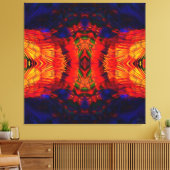 Coyote Peyote Mandala Canvas Afdruk (Insitu (Woonkamer))