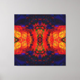 Coyote Peyote Mandala Canvas Afdruk