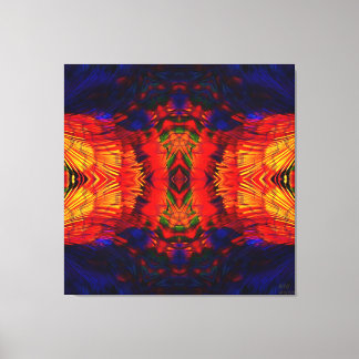 Coyote Peyote Mandala Canvas Afdruk
