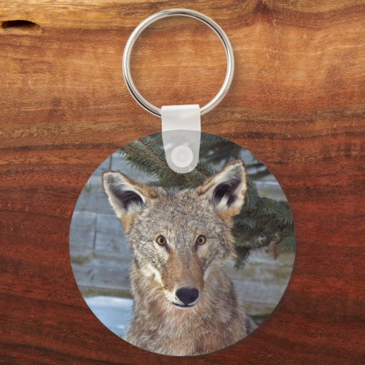 Coyote Portrait Sleutelhanger (Voorkant)