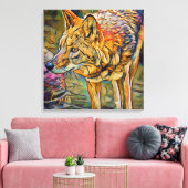 Coyote [Premium Canvas] Canvas Afdruk (Insitu (Woonkamer))