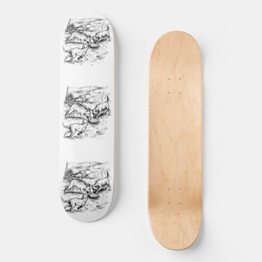 Coyote Pups Skateboard (Voorkant)