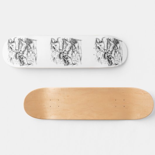 Coyote Pups Skateboard (Horizontaal)