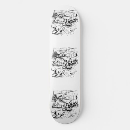Coyote Pups Skateboard (Voorkant)