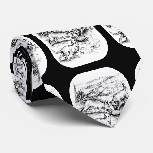 Coyote Pups Stropdas (Opgerold)