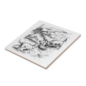 Coyote Pups Tegeltje (Zijkant)