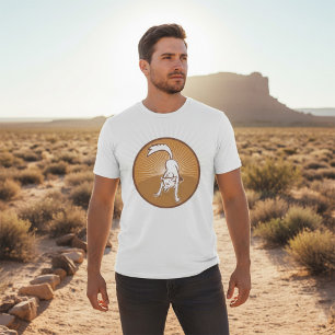 Coyote Retro Sunset  Wilderness Dierlijke Kunst T-shirt