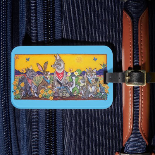 Coyote Roadrunner-woestijnbagage uit het zuidweste Bagagelabel (Voorkant Insitu 4)