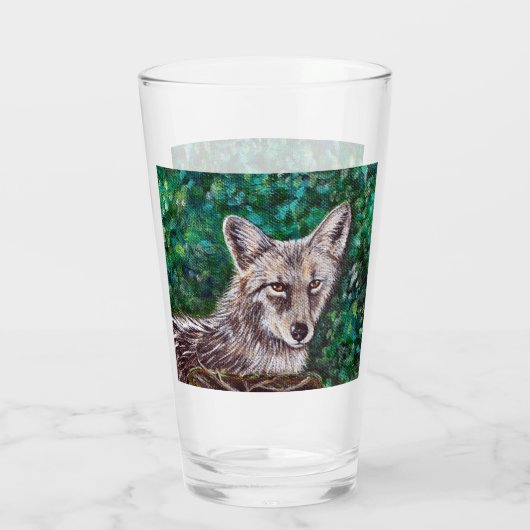 Coyote-schilderijen Glas (Achterkant)