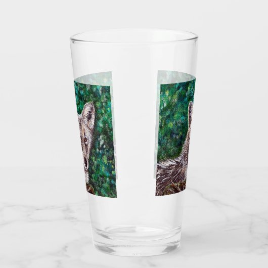 Coyote-schilderijen Glas (Links)