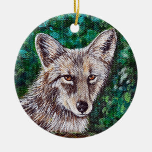 Coyote-schilderijen Keramisch Ornament