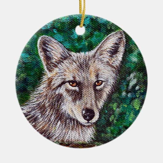 Coyote-schilderijen Keramisch Ornament (Voorkant)