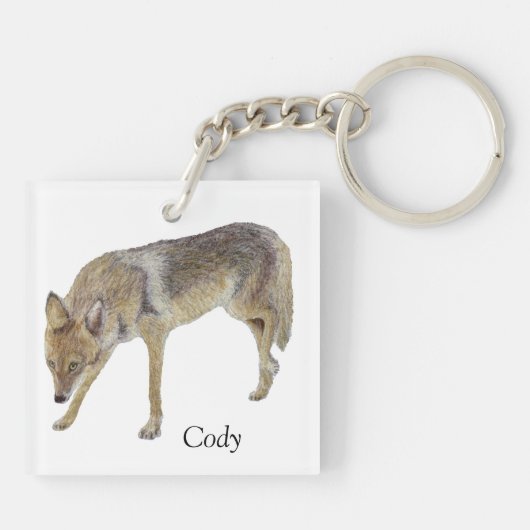 Coyote Sleutelhanger (Achterkant)