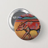 Coyote - Spirit Animal - Totem Ronde Button 5,7 Cm (Voorkant /achterkant)