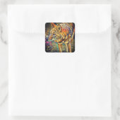 Coyote [Square Seal] Vierkante Sticker (Tas)