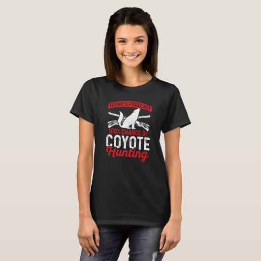 Coyote Trapping Coyote Hunting T-shirt (Voorkant volledig)
