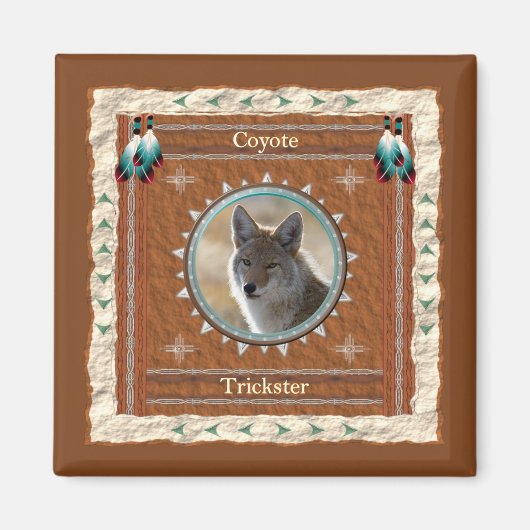 Coyote Trickster Energie Magneet (Voorkant)