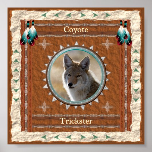 Coyote Trickster Energie Poster (Voorkant)