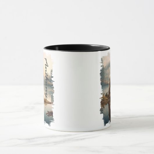Coyote van Mountain Lake Reflection Mok (Midden)