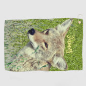 Coyote van wilde dieren golfhanddoek (Horizontaal)