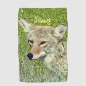 Coyote van wilde dieren golfhanddoek (Voorkant)